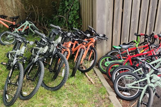 a range of bikes of different colours and sizes